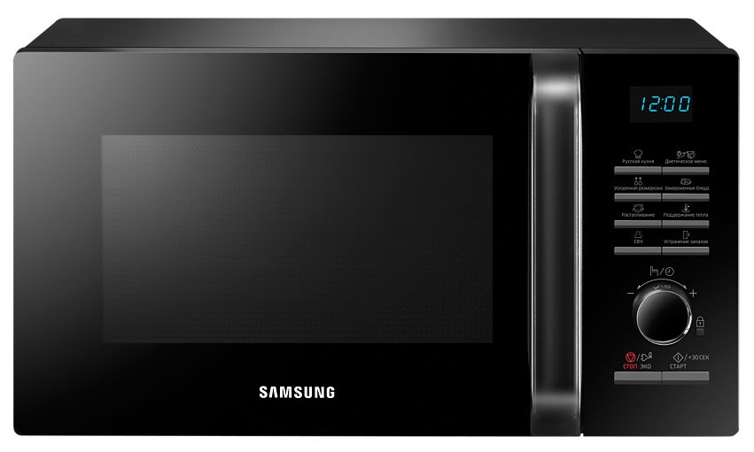 фото Микроволновая печь соло samsung ms23h3115qk black