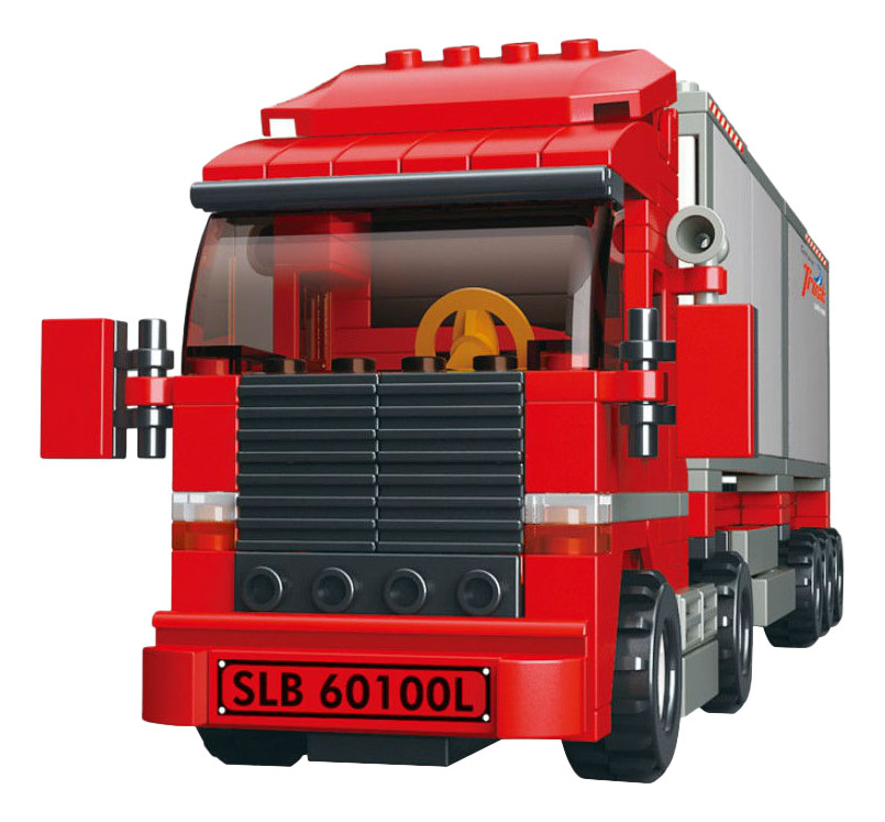 Конструктор пластиковый Sluban Большой красный грузовик