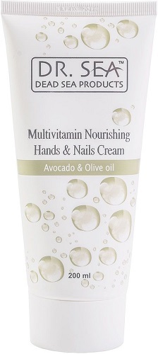 Крем для рук Dr.Sea Avocado & Olive Hards & Nails Cream питательный, 200 мл ms nails крем баттер увлажняющий для рук и тела ms nails 250 мл