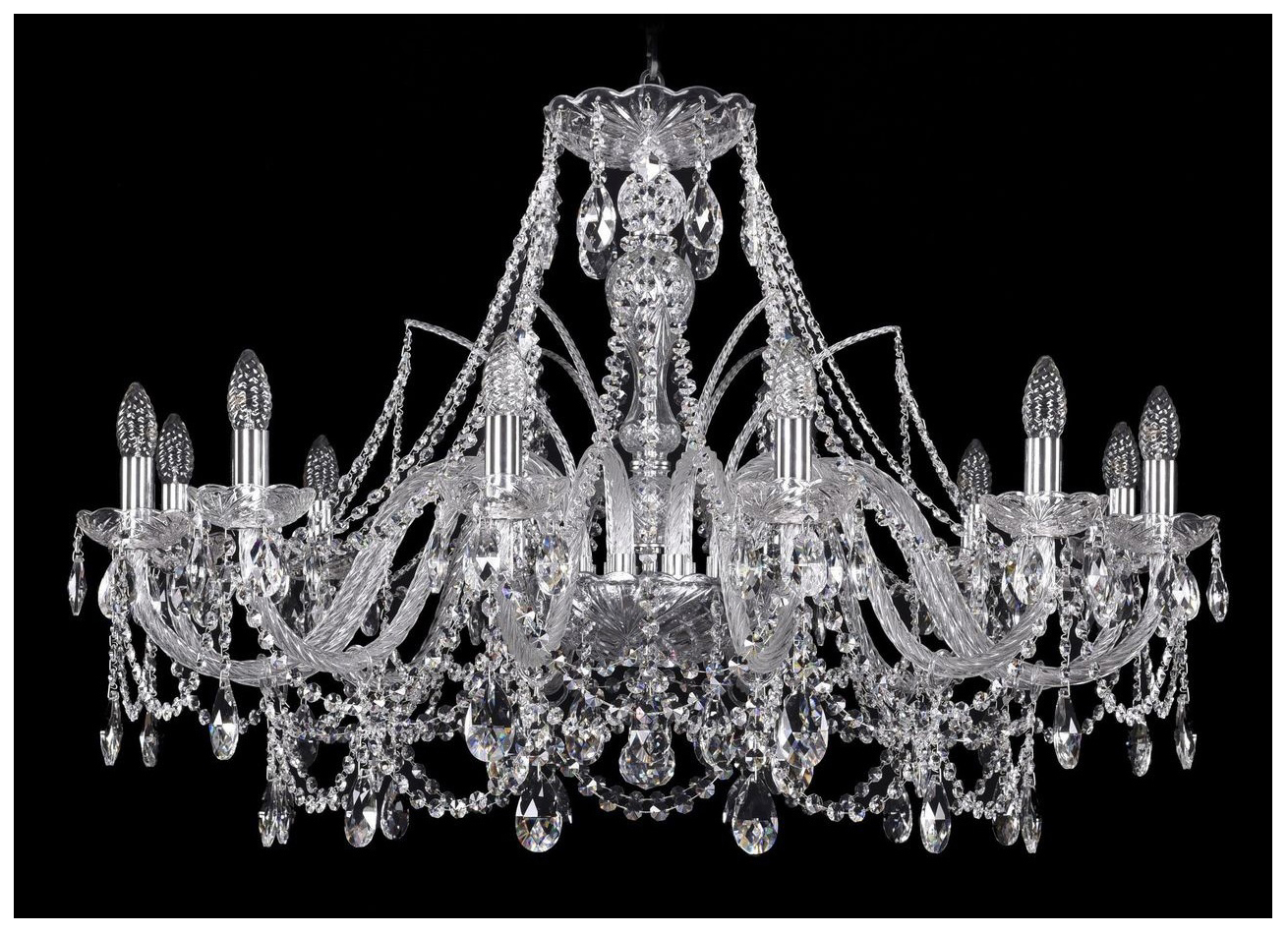 

Люстра подвесная Bohemia Ivele Crystal 1411/12/360-66/Ni, 1411/12/360-66/Ni