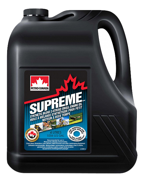 Моторное масло Petro-canada Supreme Synthetic Blend 2-Stroke Small Engine 5W-30 4л