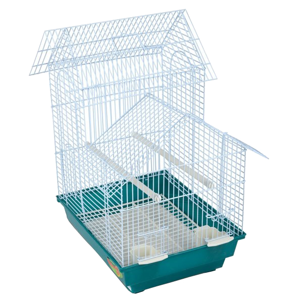 

Клетка для птиц Triol 34,5x28x50 50691018, 3116 34,5х28х50 см Голубая 2 кормушки