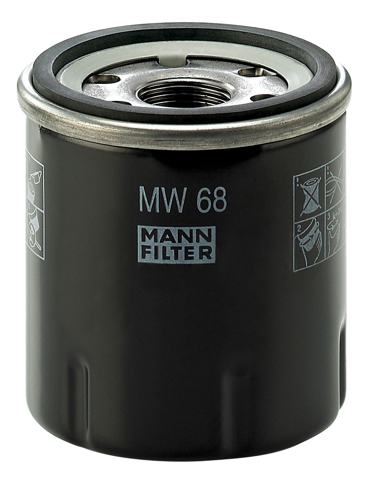 фото Фильтр масляный двигателя mann-filter mw68