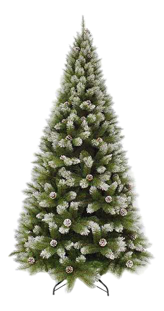 

Ель искусственная Triumph tree Женева с шишками 73118 (1028916) 185 см зеленая заснеженная, Женева заснеженная с шишками