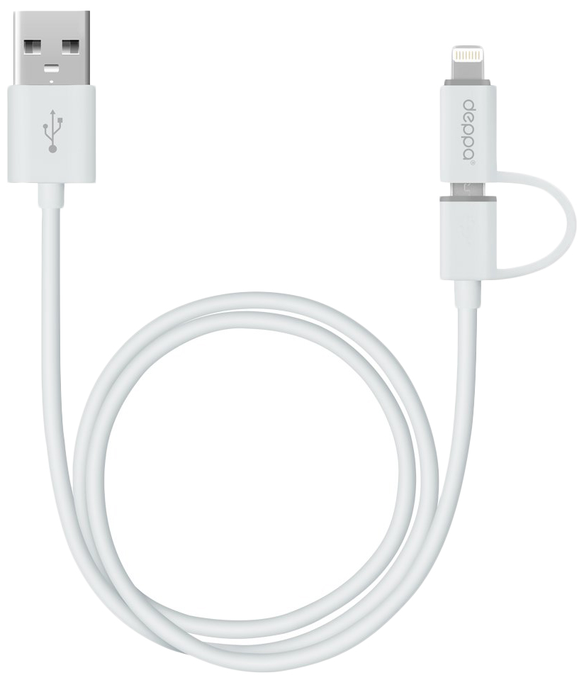 фото Кабель deppa 72203 microusb 1,2м white