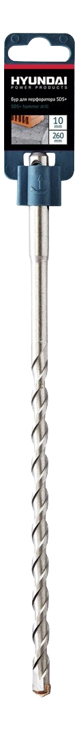 

Бур для перфоратора Hyundai SDS+ 10x260mm (20/200) 201118, SDS+ 10x260 мм