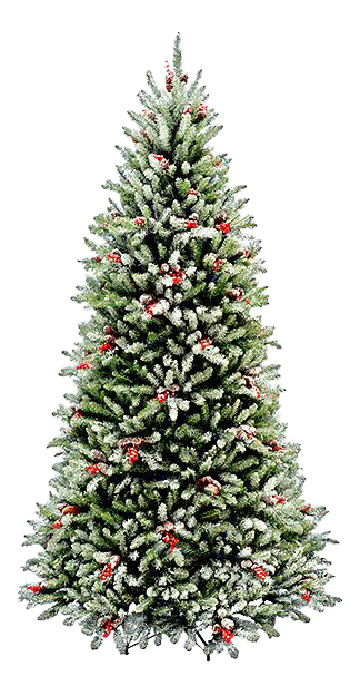 Ель искусственная National Tree Company Данхилл-снежная Сказка 243 см зеленая заснеженная 110647₽