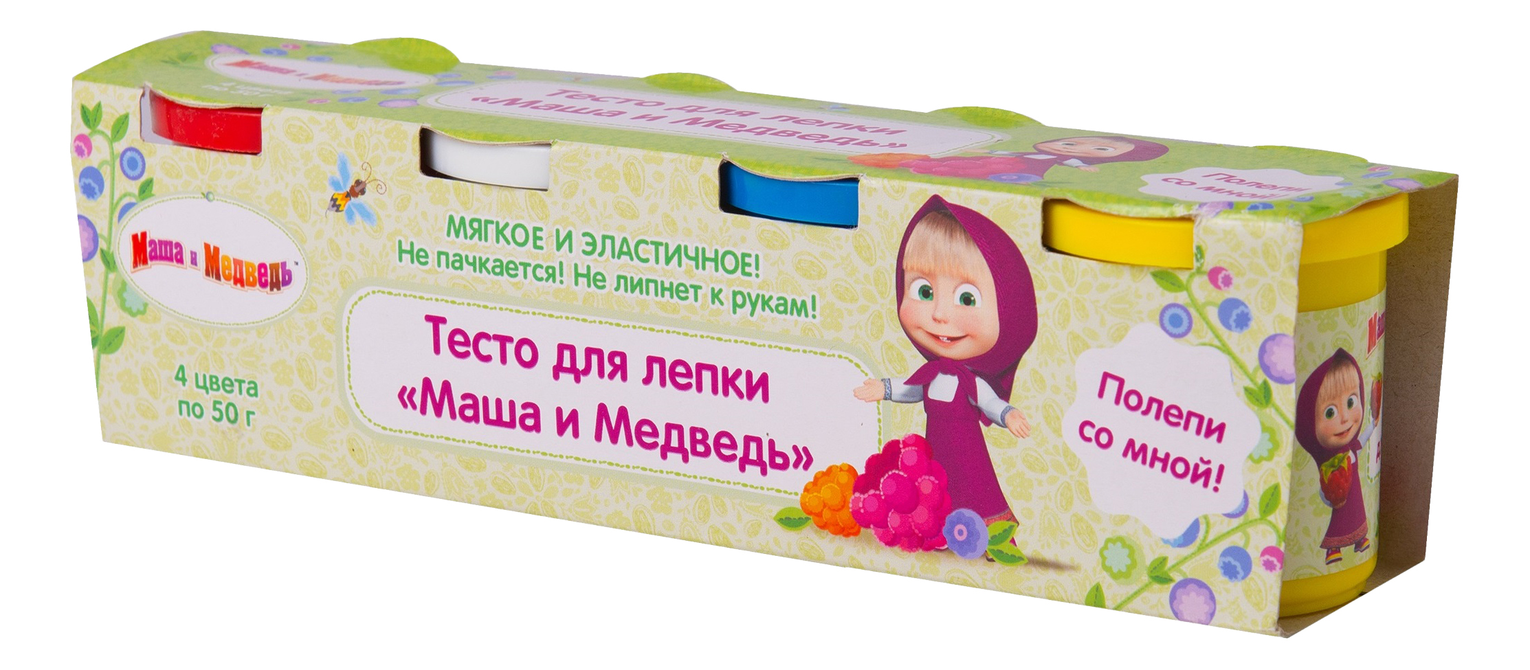 

Паста для лепки Маша и Медведь 4 цвета, 4 цвета