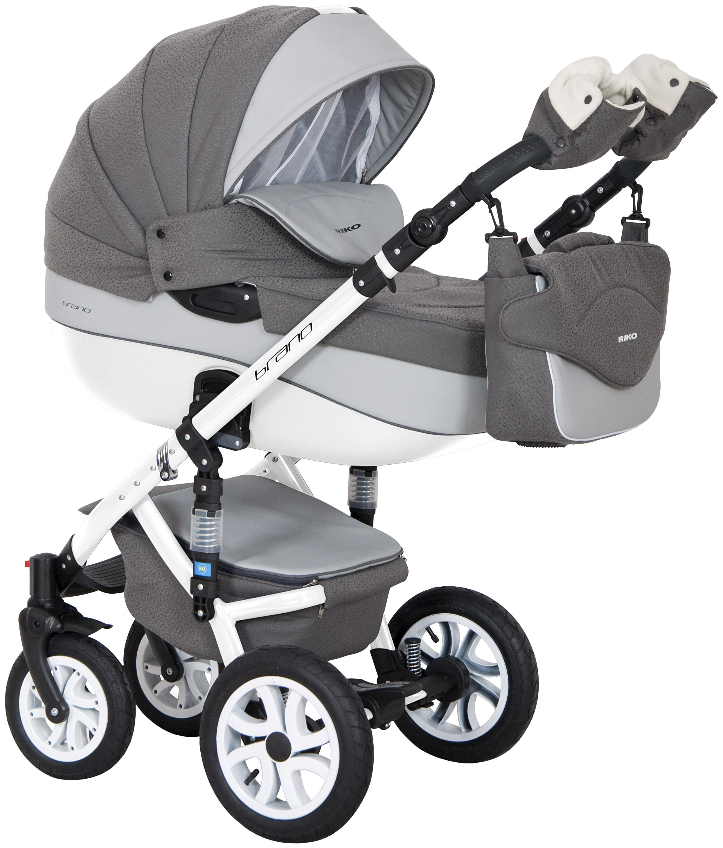 

Коляска 3 в 1 Riko Brano Ecco 17 Stone, Bruno Ecco