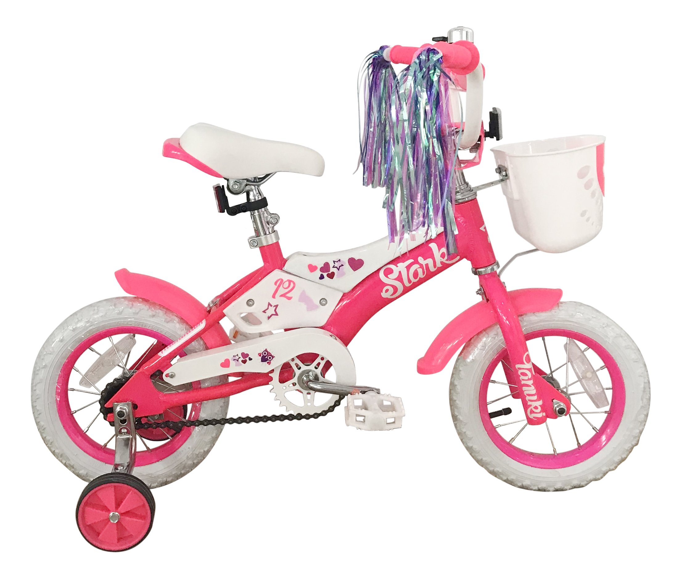 Велосипед Stark Tanuki 12 Girl 2018 onesize Tanuki 12 Girl розовый/белый