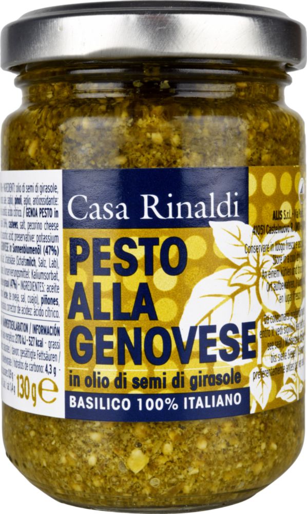 Крем-паста песто Casa Rinaldi Генуя в подсолнечном масле 130 г
