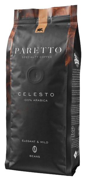 

Кофе Paretto celesto натуральный свежеобжаренный в зернах 1 кг