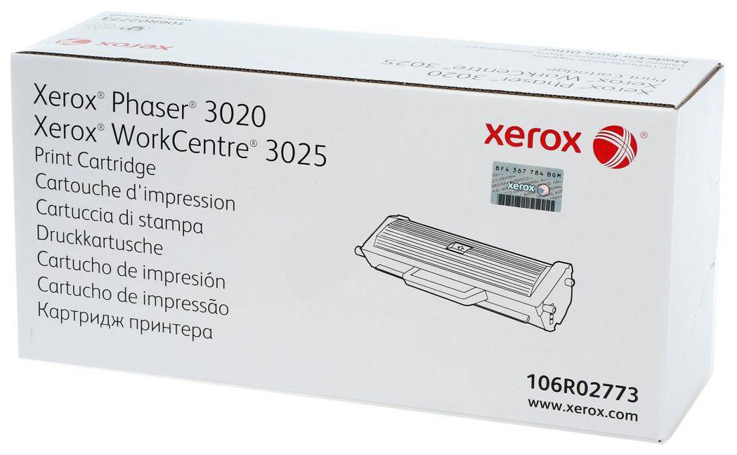 

Картридж для лазерного принтера Xerox 106R02773, черный, оригинал, 106R02773