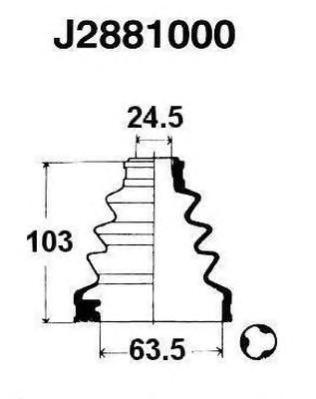 

Пыльник шруса Nipparts J2881000