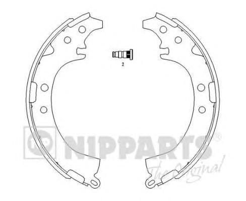 

Тормозные колодки NIPPARTS барабанные J3502050