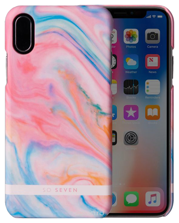 фото Чехол apple so seven carrare для iphone xs/ iphone x розовый svncscarra4ip8