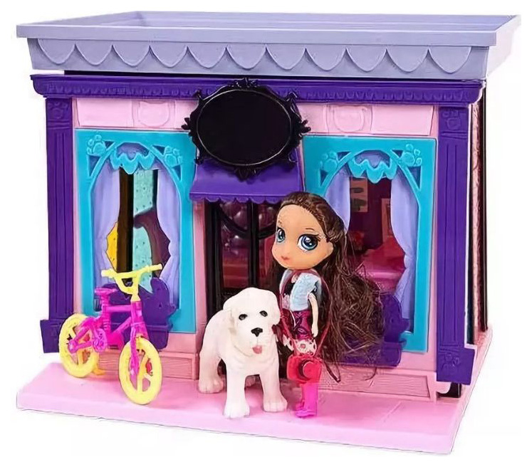 Дом Модный дом ABtoys, в наборе с куклой и мебелью, 120 деталей