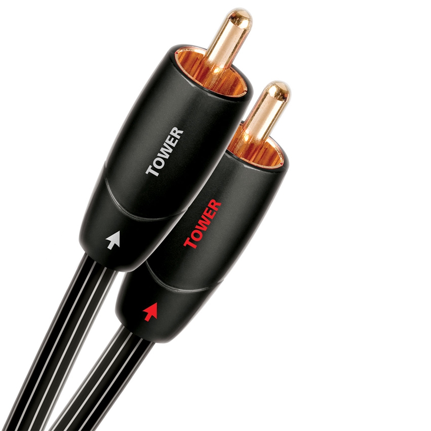 фото Кабель audioquest tower 2rca - 2rca, 1м black