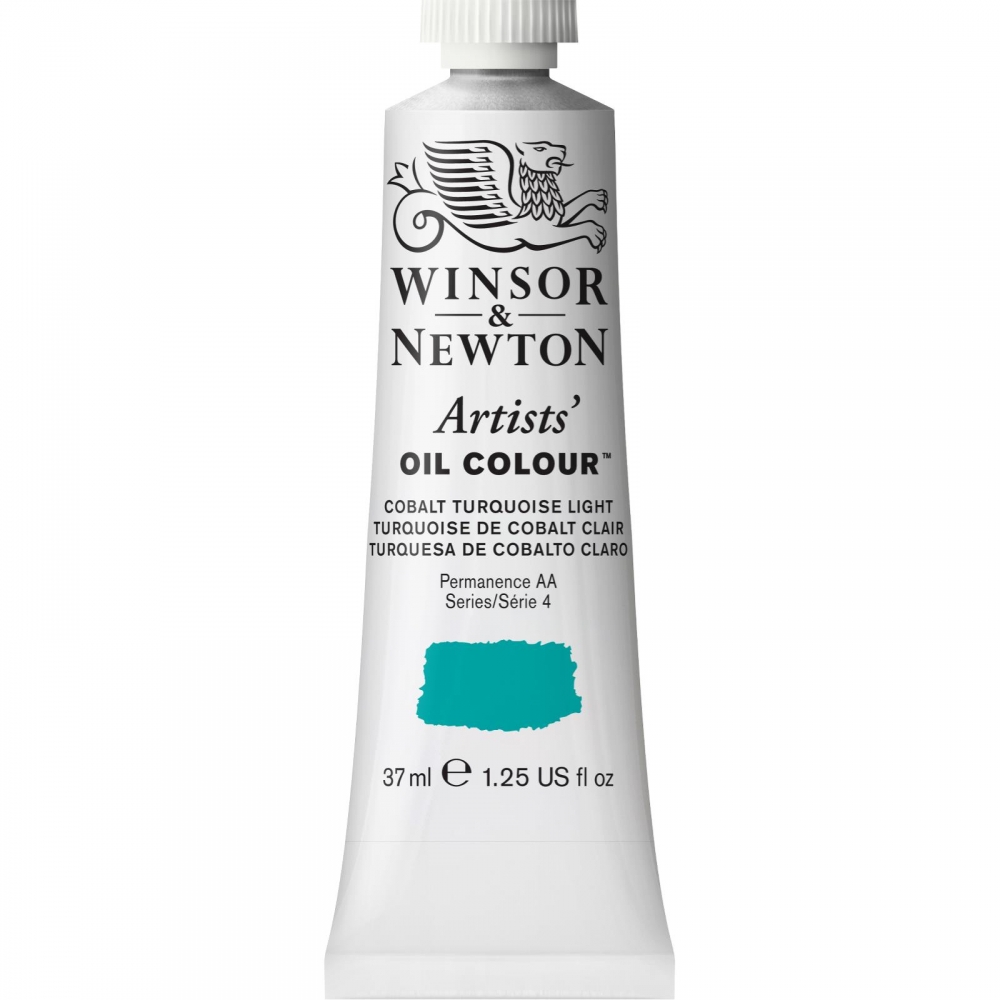 фото Масляная краска winsor&newton artists светло-бирюзовый кобальт 37 мл