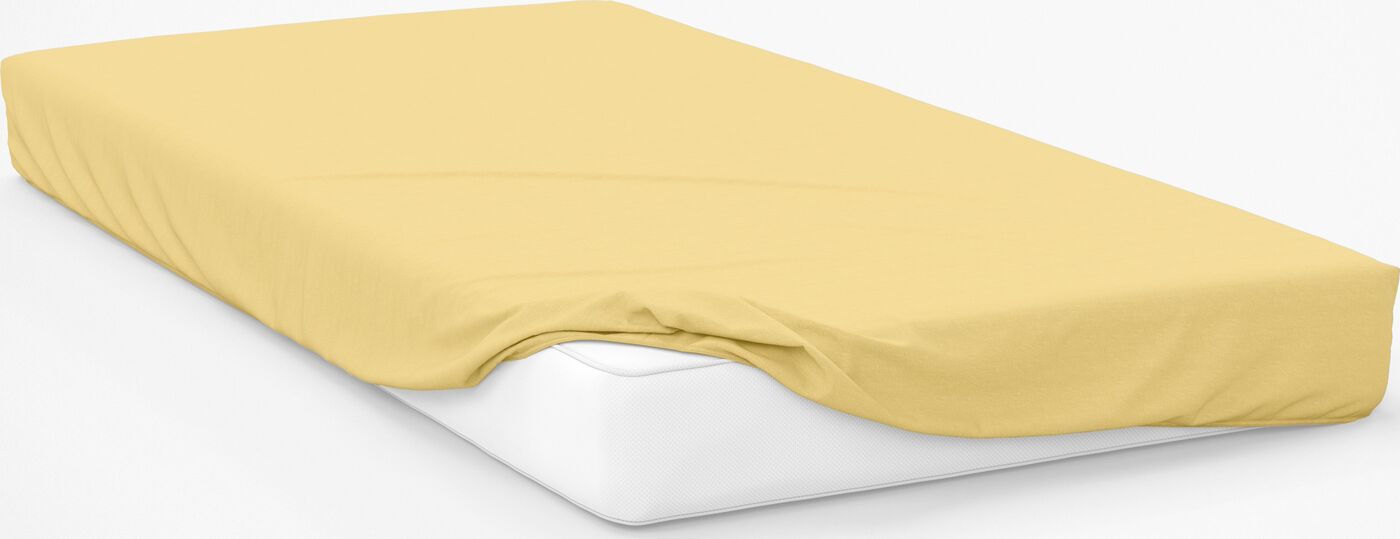 

Простыня на резинке Amore Mio Трикотаж 1 спальная Желтый