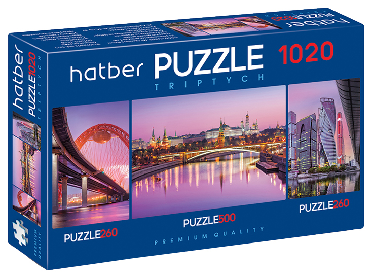 

Пазл Hatber ночной вид 260, 500, 260 деталей
