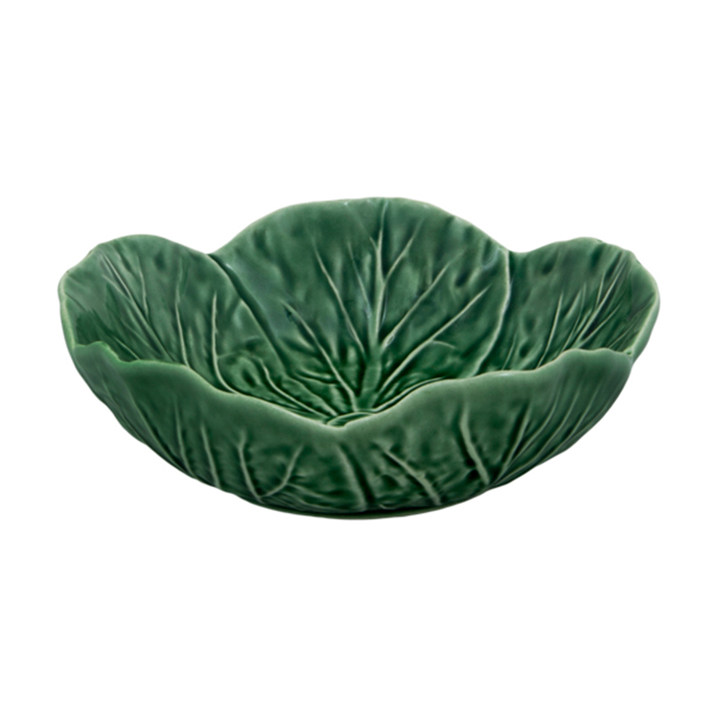 фото Салатник bordallo pinheiro cabbage natural 15x15x5,5 см