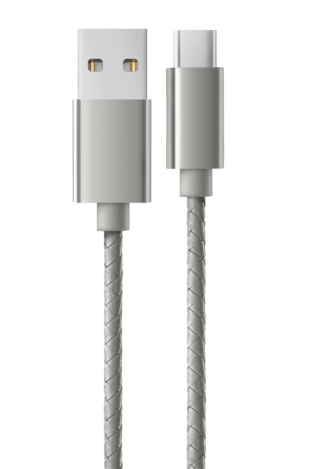 Кабель Dorten USB-C to USB Cable Leather Series 1 м Dark Gray