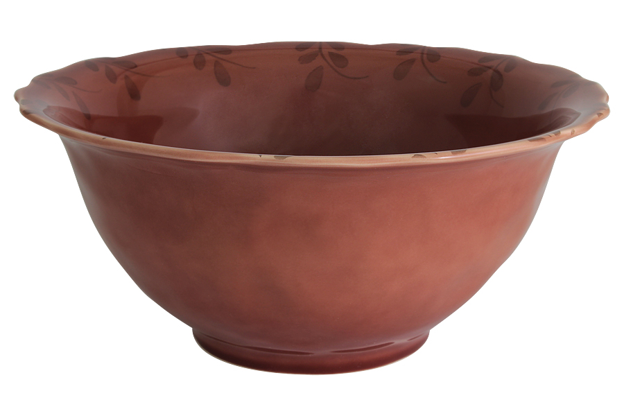 

Салатник Листопад бордовый 26,5 см Matceramica 57064