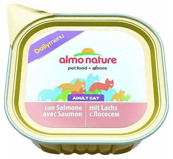 Консервы для собак Almo Nature Daily Menu Bio, лосось, 100г