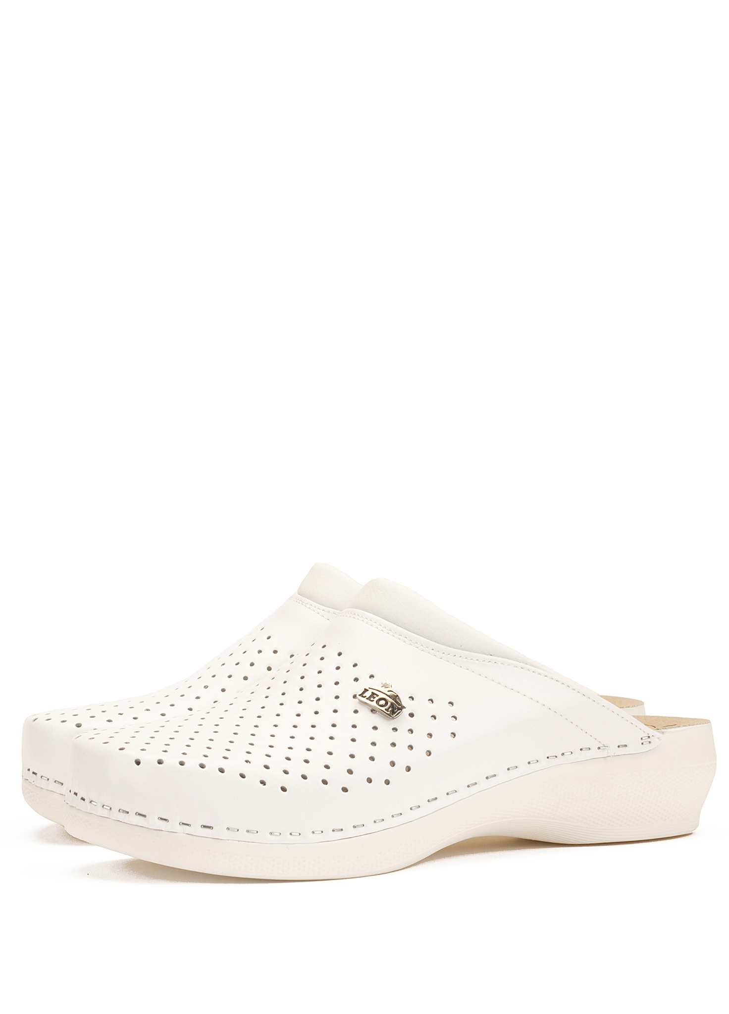 

Мюли женские Leon PU100WHT белые 41 RU, PU100WHT