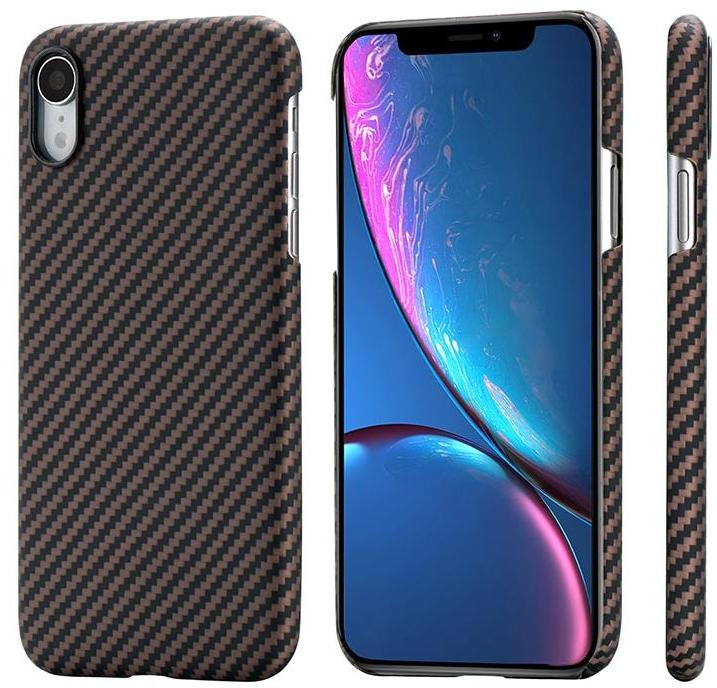 фото Чехол pitaka magcase для iphone xr black/rose gold