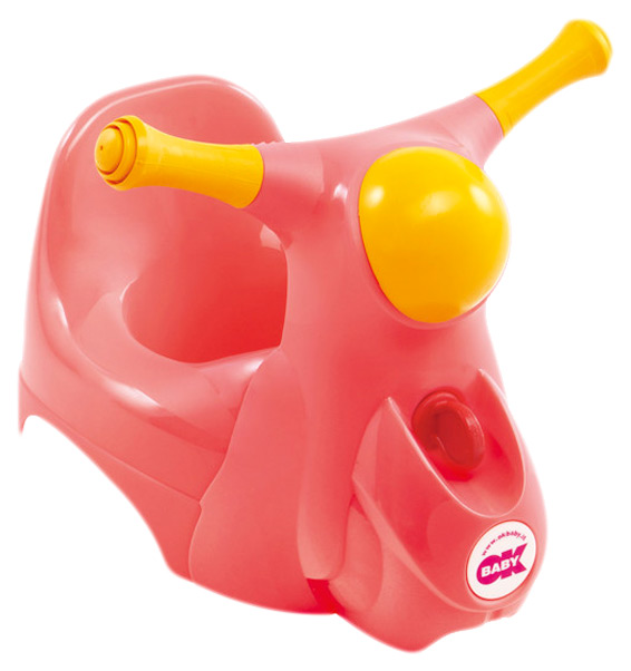 Горшок детский музыкальный Ok Baby Scooter, розовый ночник музыкальный снежный шар 5хled от батареек 3ааа розовый 6 5х11х21см