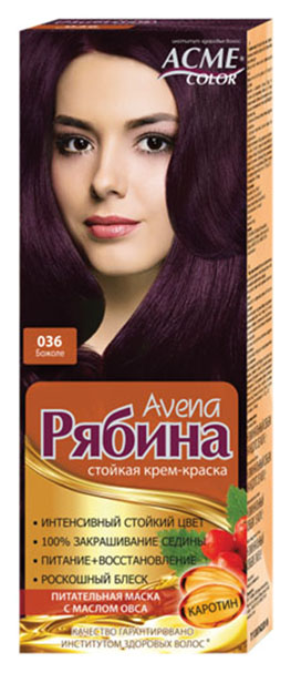 фото Краска для волос acme color рябина avena 036 божоле 135 мл