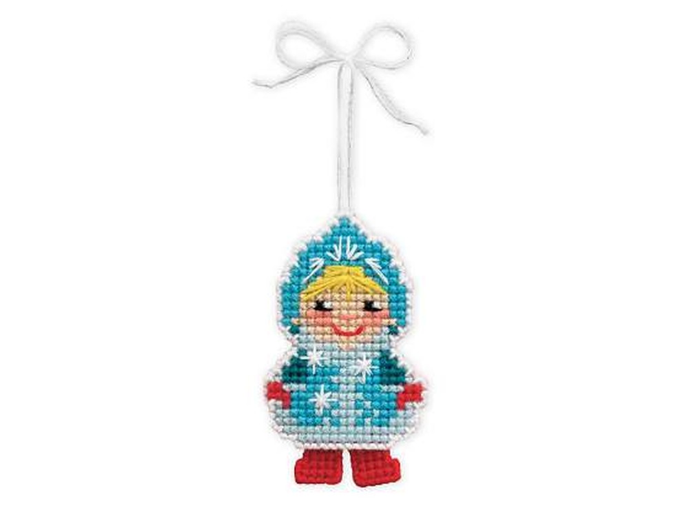 фото Набор для вышивания риолис новогодняя игрушка снегурочка