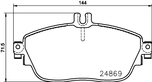 

Комплект тормозных колодок Hella 8DB355019721