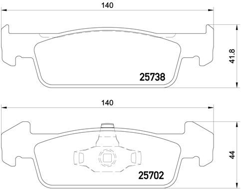 фото Комплект тормозных колодок brembo p68060