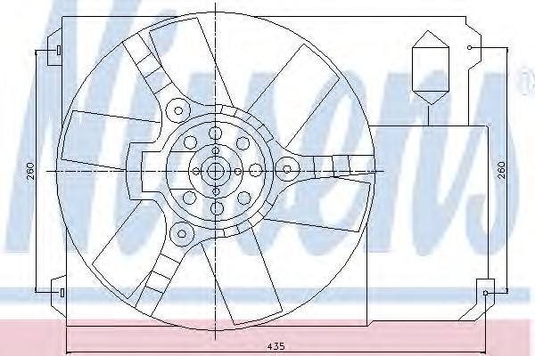 Вентилятор радиатора Nissens 85020