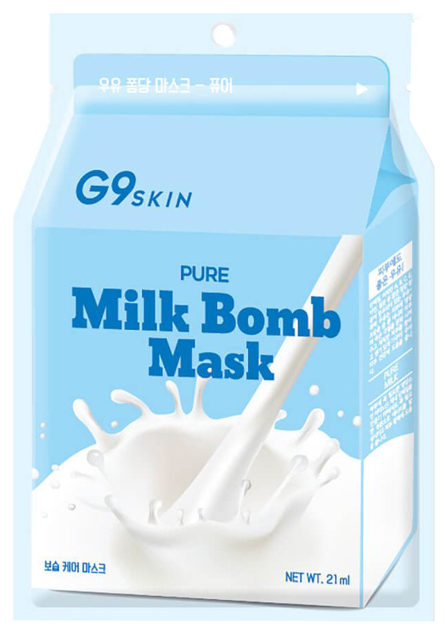 Маска для лица Berrisom G9Skin Milk Bomb Mask Pure 21 мл шампунь fito bomb супер восстановление и увлажнение 250 мл