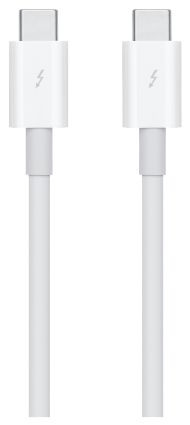 фото Кабель apple thunderbolt-thunderbolt, m-m 0,8м white (mq4h2zm/a)