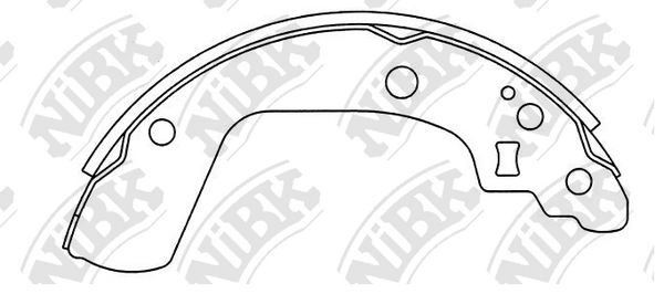 фото Комплект тормозных колодок nibk fn9969