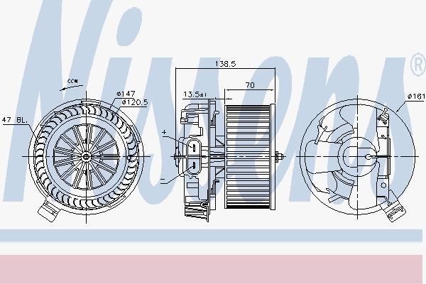 

Мотор отопителя Nissens 87214