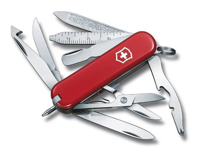 

Мультитул Victorinox MiniChamp, красный, 16 опций, MiniChamp