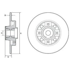 фото Тормозной диск delphi bg9116rs