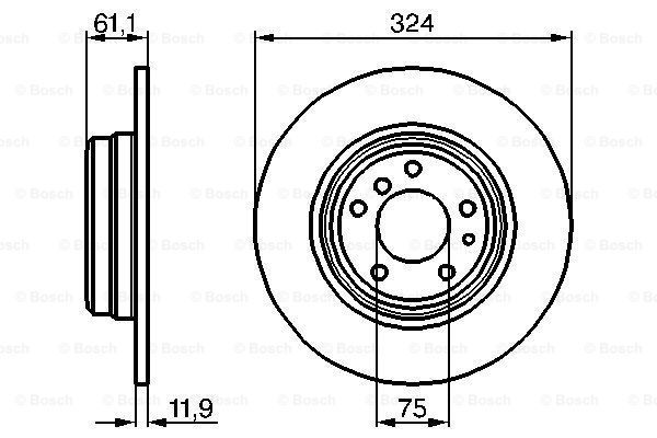 фото Тормозной диск bosch 0986478095