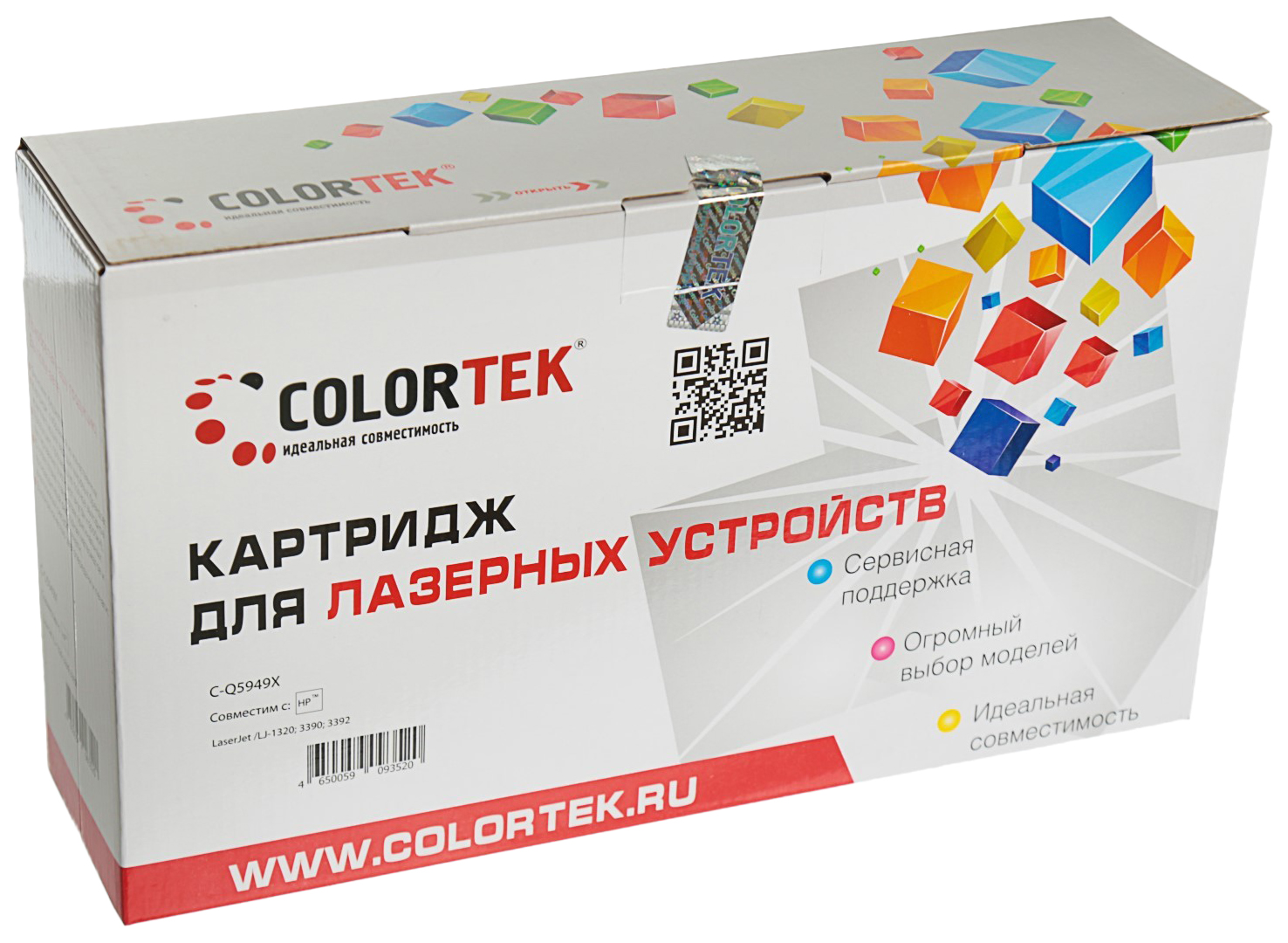 фото Картридж для лазерного принтера colortek q5949x черный