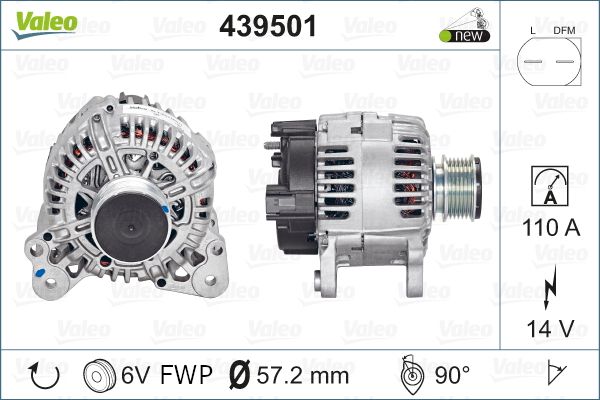 

Генератор Valeo 439501