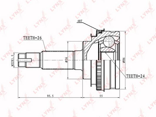 

Шрус LYNXauto CO-7509A