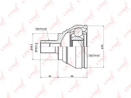 

Шрус LYNXauto CO-1205