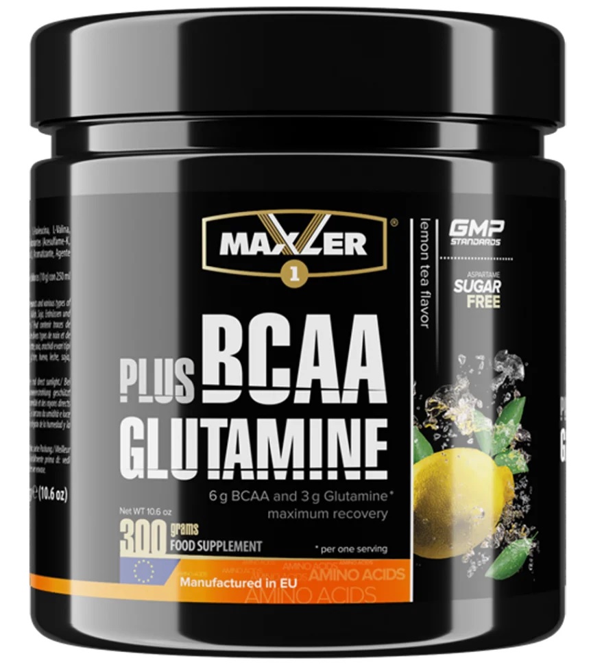 фото Maxler bcaa + glutamine 300 г чай с лимоном