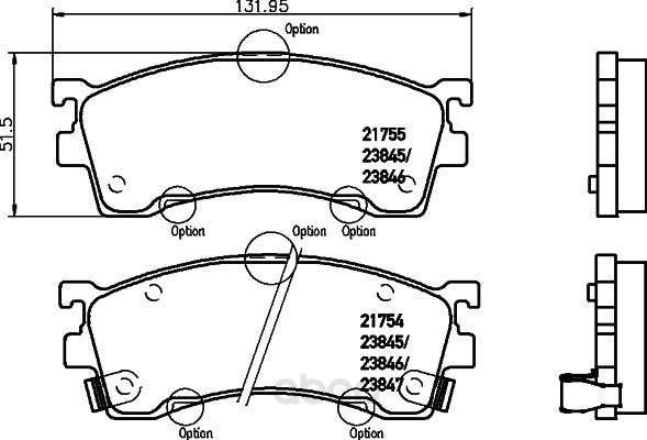 

Тормозные колодки дисковые HELLA 8DB355027971